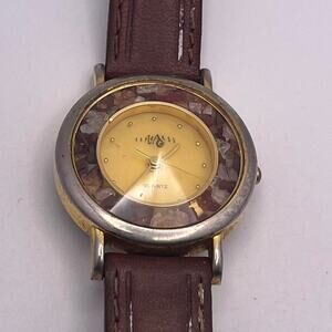 Vintage gold brown watch